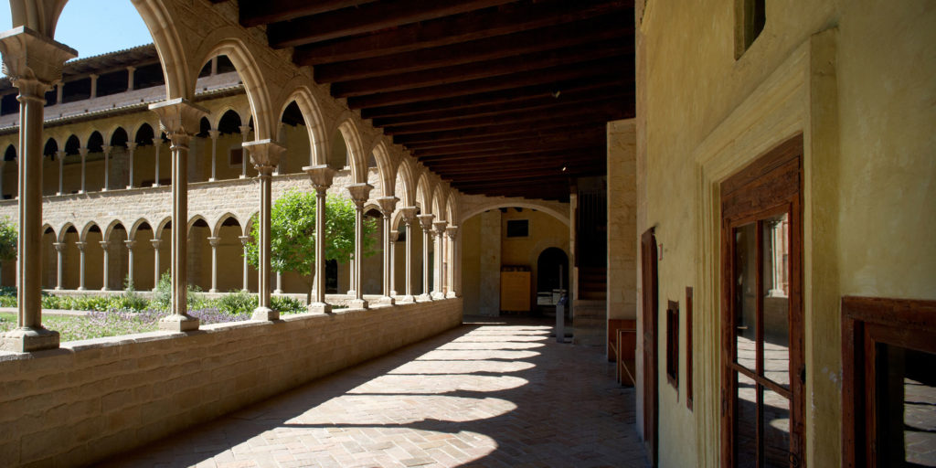 foto desde dentro del monestir de pedralbes