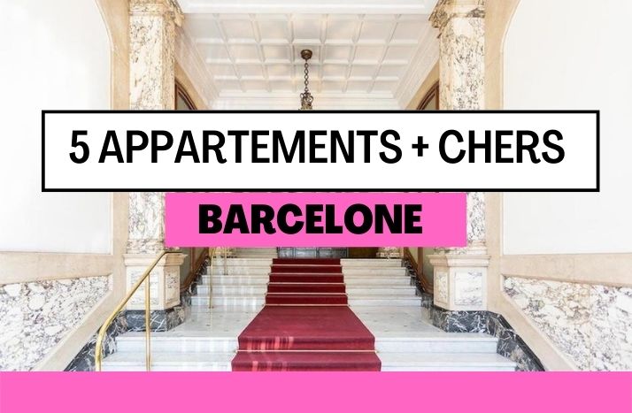 5 APPARTEMENTS PLUS CHERS DE BARCELONE