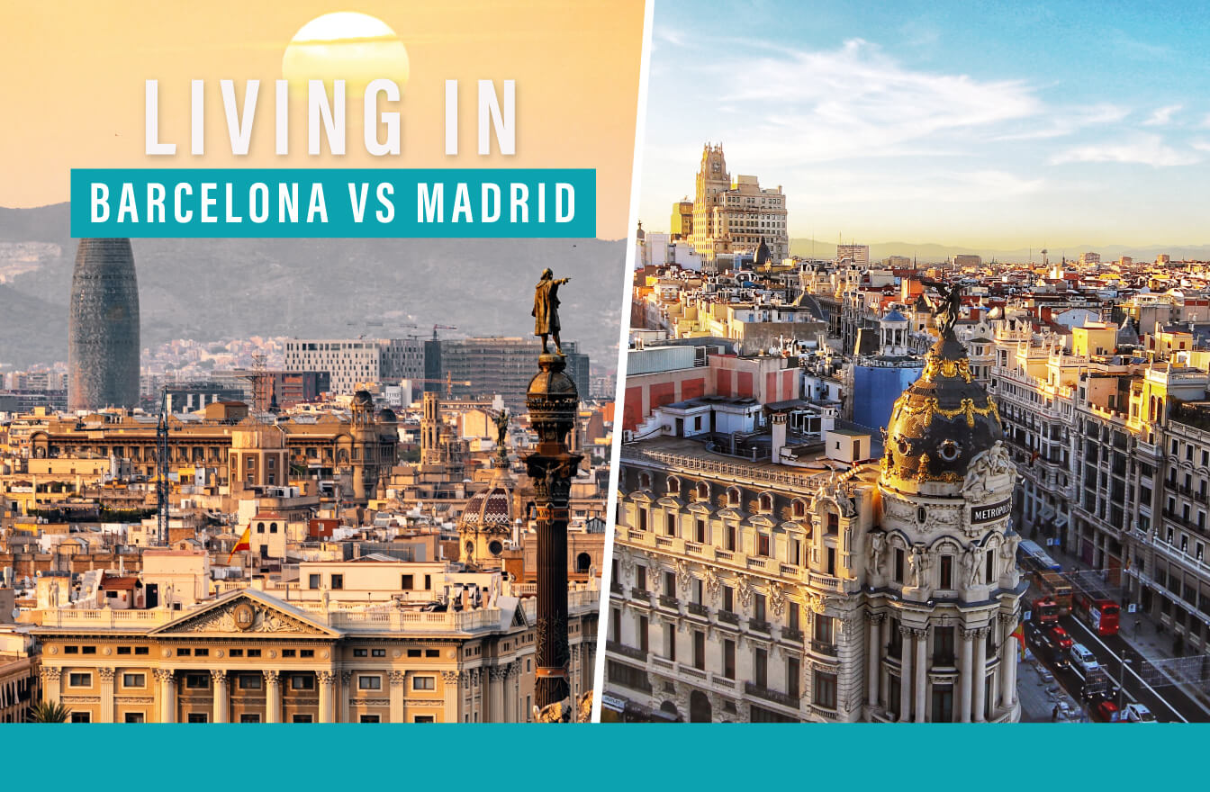 Vivir en Barcelona vs Vivir en Madrid