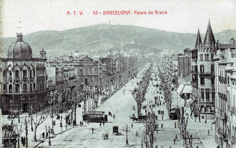 origen del passeig de gracia