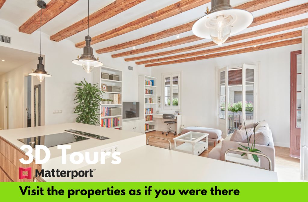 3D tours: visit the properties as if you were there